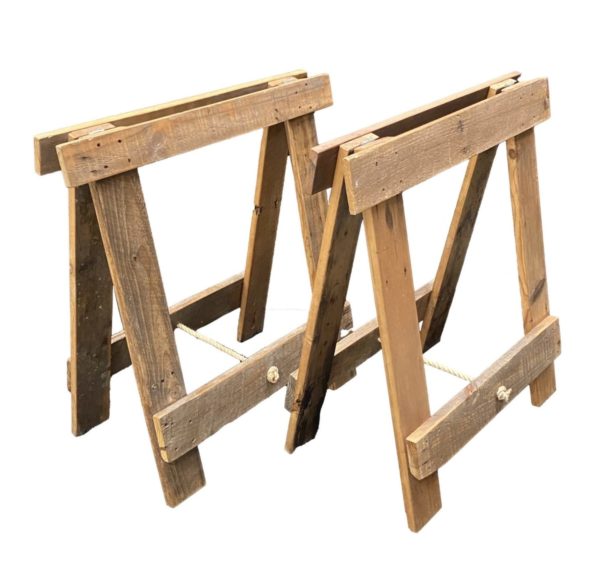 Reclaimed Hardwood timber trestle legs