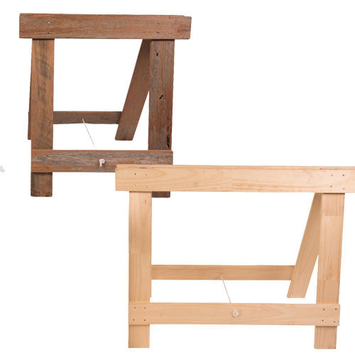 Hardwood and solid pine Folding timber trestle table legs